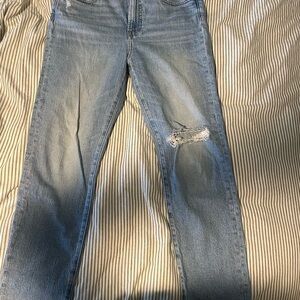 Madewell The Perfect Vintage Jeans Straight Leg Distressed Jeans